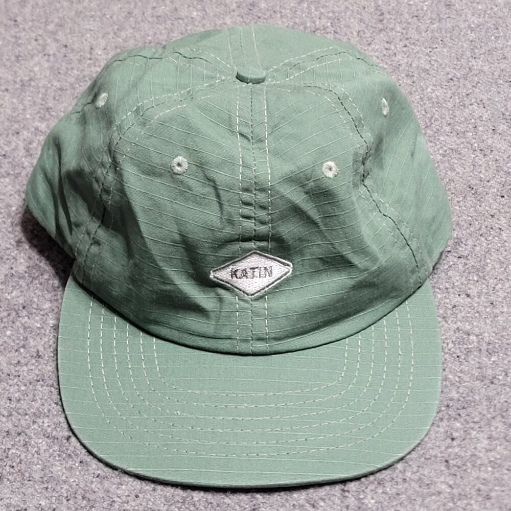 Katin Hat Baseball Cap Mens Green Ripstop Adjustable Strapback Surf Beach Casual